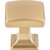 Top Knobs TK721HB: 1-1/8" Contour Square Cabinet Knob - Honey Bronze