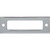Top Knobs TK923PC: 3" cc Hollin Rectangle Backplate - Polished Chrome