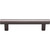 Top Knobs TK904AG: 3-3/4" cc Hillmont Square Bar Cabinet Pull - Ash Gray