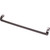 Top Knobs TK955AG: 12" cc Kentfield Offset Bar Cabinet Pull - Ash Gray