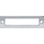 Top Knobs TK924PC: 3-3/4" cc Hollin Rectangle Backplate - Polished Chrome