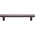 Top Knobs TK905AG: 5-1/16" cc Hillmont Square Bar Cabinet Pull - Ash Gray