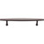 Top Knobs TK964AG: 5-1/16" cc Allendale Round Bar Cabinet Pull - Ash Gray