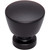 Top Knobs TK960BLK: 1-1/8" Allendale Round Cabinet Knob - Flat Black