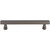 Top Knobs TK854AG: 5-1/16" cc Kingsbridge Flat Bar Cabinet Pull - Ash Gray
