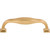 Top Knobs TK722HB: 3-3/4" cc Contour D-Handle Cabinet Pull - Honey Bronze