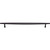 Top Knobs TK967BLK: 12" cc Allendale Round Bar Cabinet Pull - Flat Black