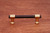 RKI CP-36-BRB: 3" cc Two Tone Swirl Round Bar Cabinet Pull - Oil Rubbed Bronze/Brass