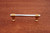 RKI CP-36-CB: 3" cc Two Tone Swirl Round Bar Cabinet Pull - Polished Chrome/Brass