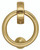 Smedbo B098M: Beslagsboden Ring Door Knocker - Brushed Brass Smedbo B098M: Beslagsboden Ring Door Knocker - Brushed Brass
