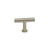 Century Hardware 10429-4:  2" Modern Geo T-Handle Cabinet Pull - Satin Brass