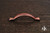RKI CP-3711-DC: 3" cc Smooth Decorative Bow Cabinet Pull - Distressed Copper