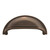 Hickory P3055-OBH: 3" cc Williamsburg Cup Cabinet Pull - Oil-Rubbed Bronze Highlighted