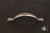 RKI CP-3711-P: 3" cc Smooth Decorative Bow Cabinet Pull - Pewter