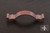 RKI CP-871-DC: 3-1/2" cc Wavy Contoured Cabinet Pull w/Lines - Distressed Copper