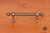 RKI CP-815-AE: 3" cc Plain Cabinet Pull w/Decorative Ends - Antique English