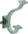 Hickory P2155-SN: 5"  Bungalow Double Coat Hook - Satin Nickel