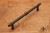 RKI PH-4861-RB: 12" cc Lined Rod Appliance Pull w/Petals at End - Oil Rubbed Bronze