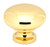 Alno A1136-PB/NL: 1-3/4" Traditional Cabinet Knob - Unlacquered Brass