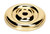 Alno A1460-PB/NL: 1-3/8" Bella Rosette - Unlacquered Brass