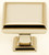 Alno A310-14-PB/NL: 1-1/4" Manhattan Cabinet Knob - Unlacquered Brass