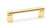 Alno A430-35-PB/NL: 3-1/2" cc Vogue Cabinet Pull - Unlacquered Brass