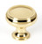 Alno A626-14-PB/NL: 1-1/4" Charlie's Collection Cabinet Knob - Unlacquered Brass