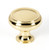 Alno A626-38-PB/NL: 1-1/2" Charlie's Collection Cabinet Knob - Unlacquered Brass