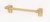 Alno A6820-8-SB: 8" cc Luna Towel Bar - Satin Brass