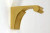 Alno A6850-SB: Luna Glass Shelf Brackets - Satin Brass