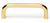 Alno A703-3-PB/NL: 3" cc Traditional Cabinet Pull - Unlacquered Brass