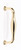 Alno A726-3-PB/NL: 3" cc Charlie's Collection Cabinet Pull - Unlacquered Brass