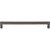 Top Knobs M2152: 8-13/16" cc Nouveau III Square Bar Cabinet Pull - Ash Gray