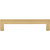 Top Knobs M2157: 5-1/16" cc Nouveau III Square Bar Cabinet Pull - Honey Bronze