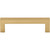 Top Knobs M2159: 3-3/4" cc Nouveau III Square Bar Cabinet Pull - Honey Bronze