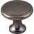 Top Knobs M2196: 1-1/8" Nouveau Round Cabinet Knob - Ash Gray