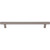 Top Knobs M2462: 12" cc Hopewell Round Bar Appliance Pull - Ash Gray