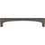 Top Knobs TK1013AG: 5-1/16" cc Riverside Square Bar Cabinet Pull - Ash Gray