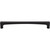Top Knobs TK1018BLK: 12" cc Riverside Square Bar Appliance Pull - Flat Black