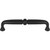 Top Knobs TK1022BLK: 5-1/16" cc Henderson D-Handle Cabinet Pull - Flat Black