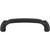 Top Knobs TK1031BLK: 3-3/4" cc Pomander D-Handle Cabinet Pull - Flat Black