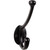 Top Knobs TK1064BLK: Bergen Double Wall Hook - Flat Black
