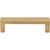 Top Knobs TK250HB: 3-3/4" cc Modern Metro Flat Bar Cabinet Pull - Honey Bronze