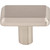 Top Knobs TK3010BSN: 1-1/2" Telfair Rectangle Cabinet Knob - Brushed Satin Nickel