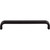 Top Knobs TK3013BLK: 6-5/16" cc Telfair D-Handle Cabinet Pull - Flat Black