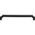 Top Knobs TK3028BLK: 18" cc Davenport Square Bar Cabinet Pull - Flat Black