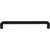 Top Knobs TK3044BLK: 7-9/16" cc Hartridge D-Handle Cabinet Pull - Flat Black