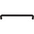 Top Knobs TK3047BLK: 12" cc Hartridge D-Handle Cabinet Pull - Flat Black