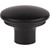 Top Knobs TK3051BLK: 1-3/8" Julian Round Cabinet Knob - Flat Black