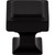 Top Knobs TK701BLK: 1-1/8" Ascendra Square Cabinet Knob - Flat Black